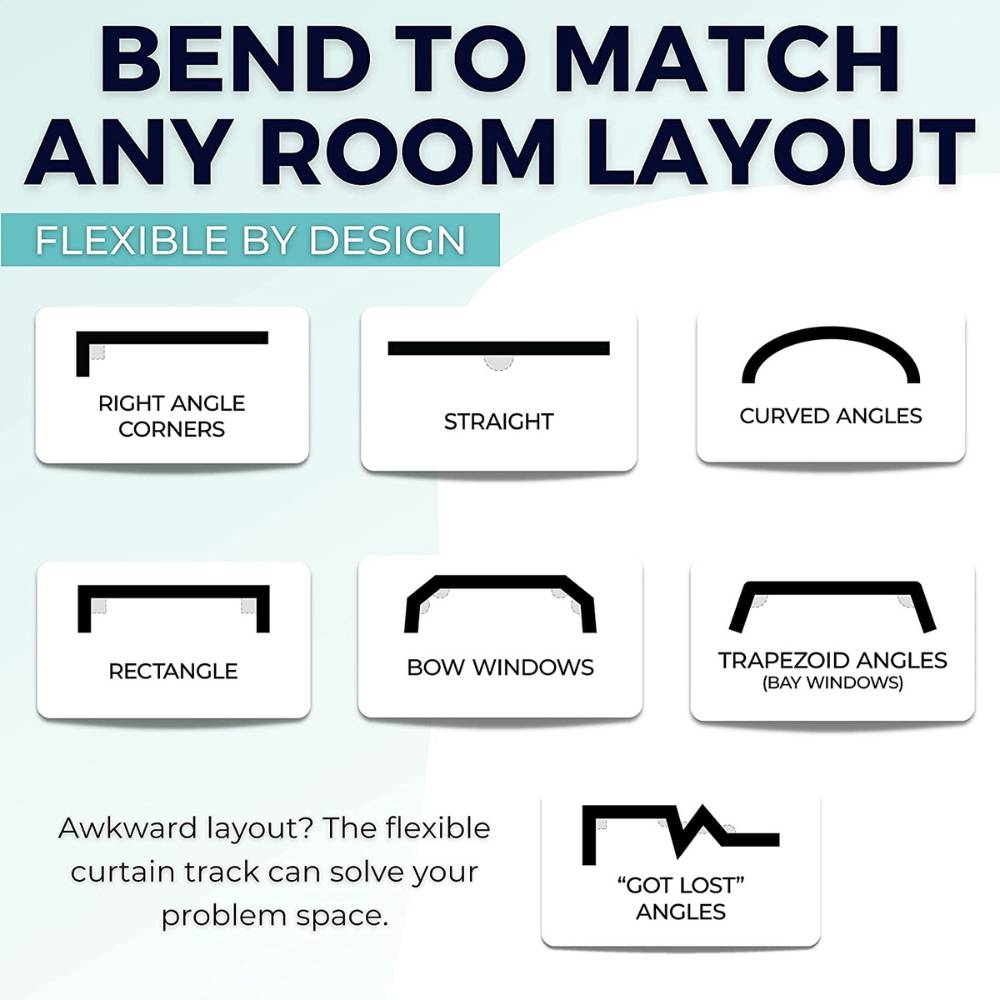 Flexible Ceiling Curtain Track